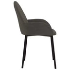 vidaXL Set 2 Sedie da Pranzo Grigio Scuro