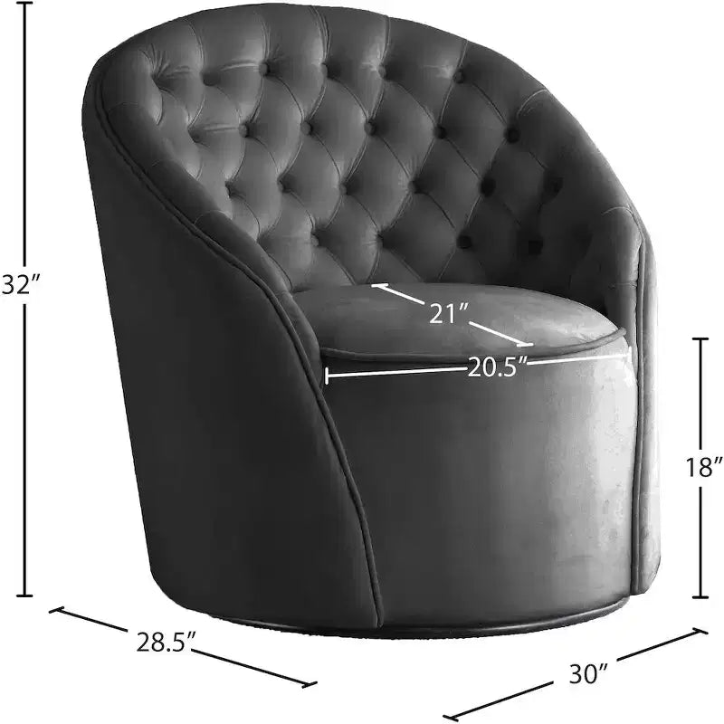 Sedia in velluto Alessio di Meridian Furniture