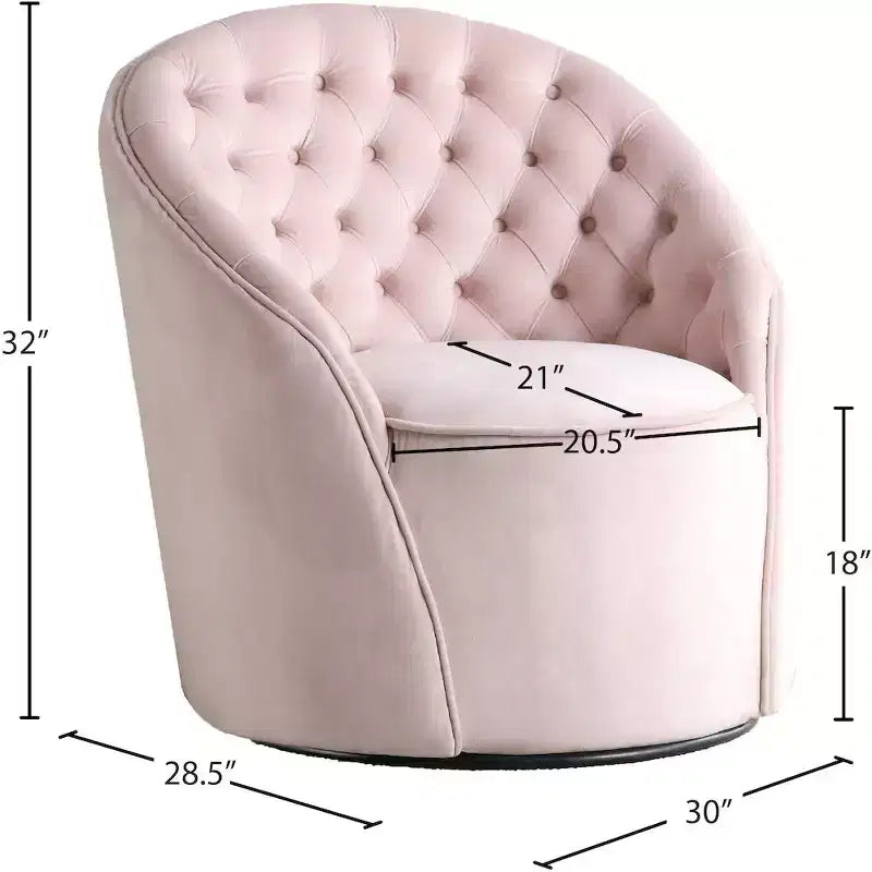 Sedia in velluto Alessio di Meridian Furniture