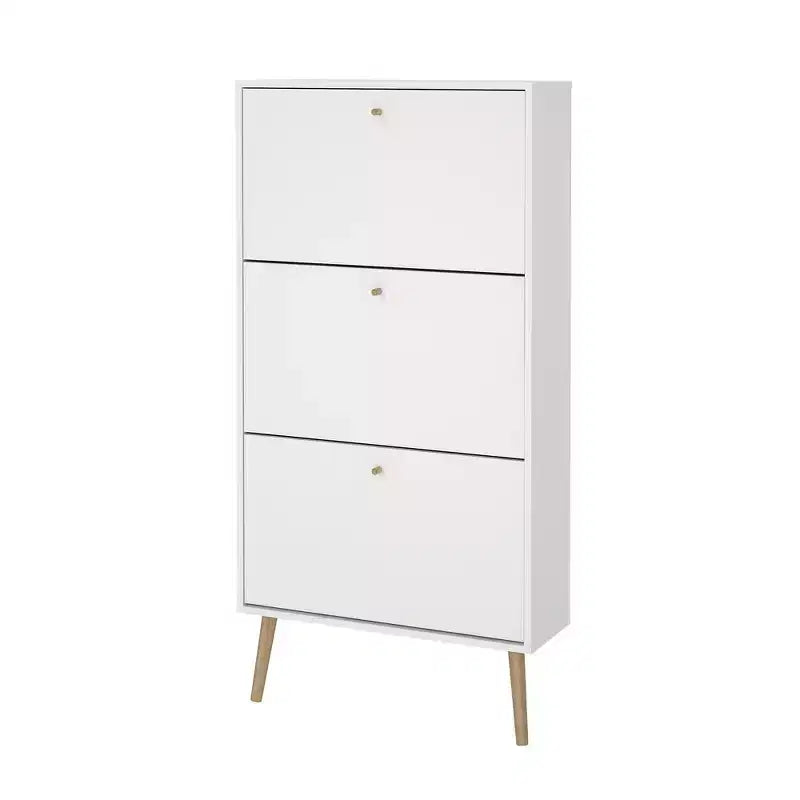 Tvilum, Bodo 3 Drawer Shoe Storage Cabinet, White
