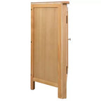 vidaXL Mobile ad Angolo Marrone in Legno Massello di Rovere Mobiletto ad Angolo Compatto