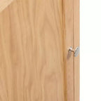 vidaXL Mobile ad Angolo Marrone in Legno Massello di Rovere Mobiletto ad Angolo Compatto