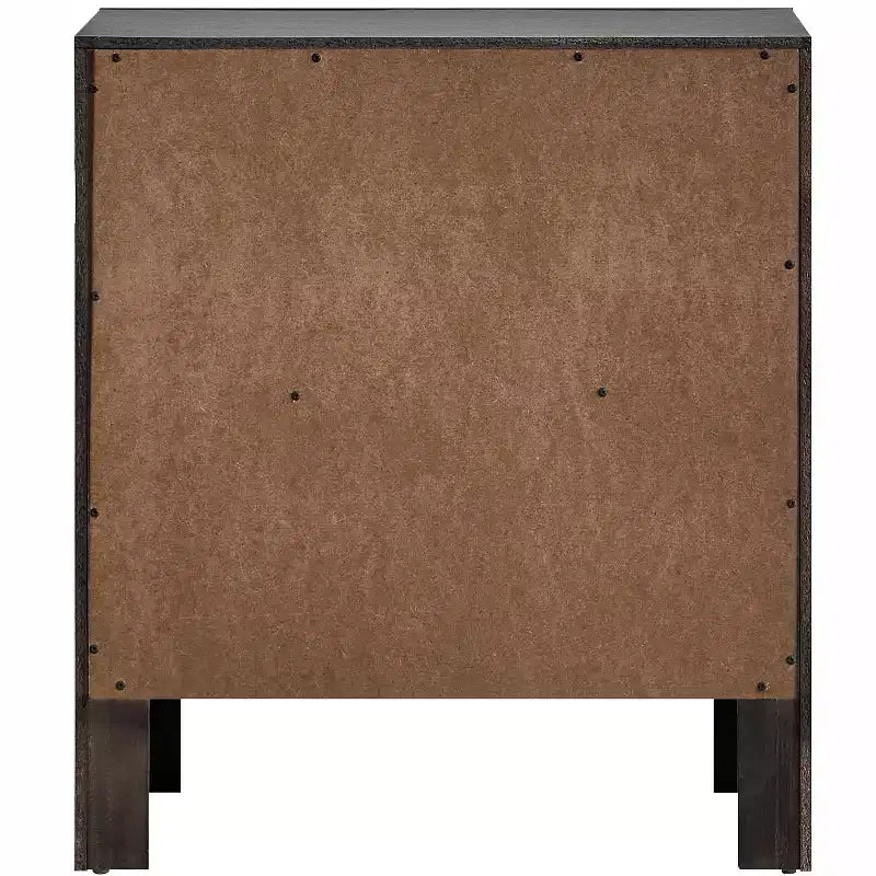 Comodino Passion Furniture Rustica 2 cassetti, largo 24 pollici