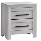 Comodino Passion Furniture Rustica 2 cassetti, largo 24 pollici