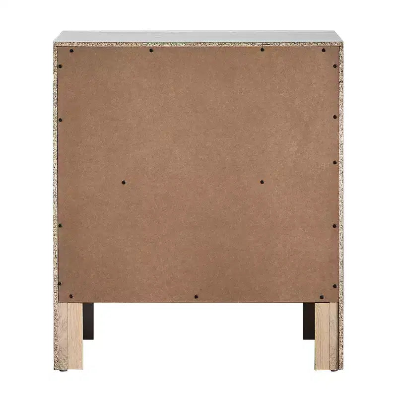 Comodino Passion Furniture Rustica 2 cassetti, largo 24 pollici