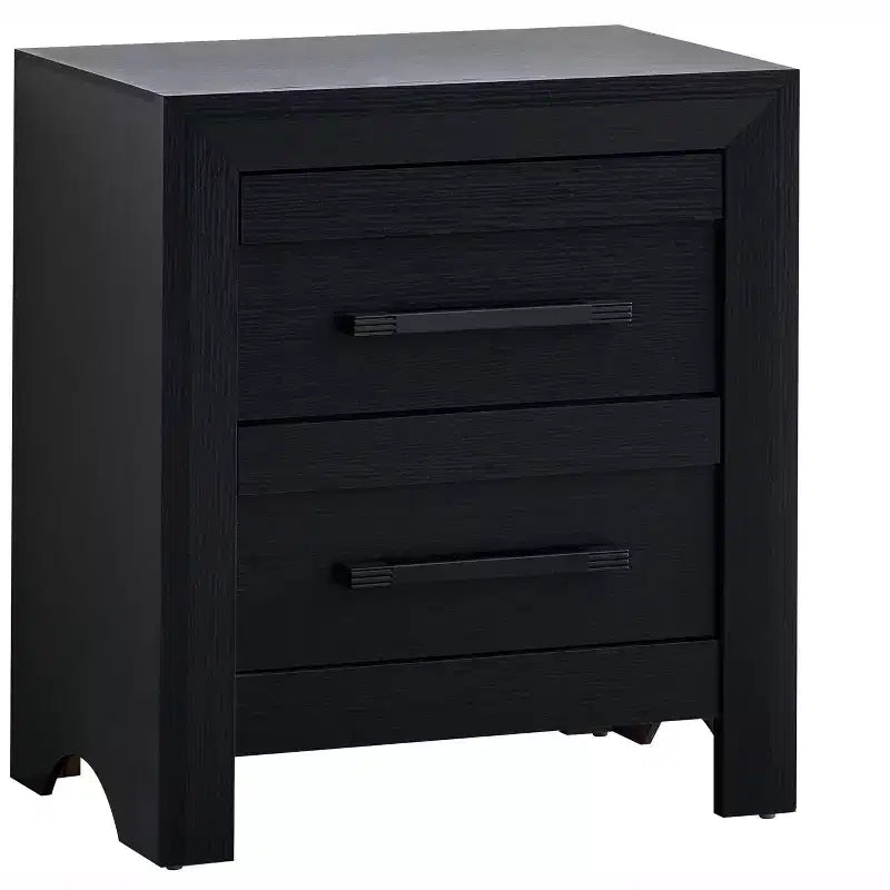 Comodino Passion Furniture Rustica 2 cassetti, largo 24 pollici