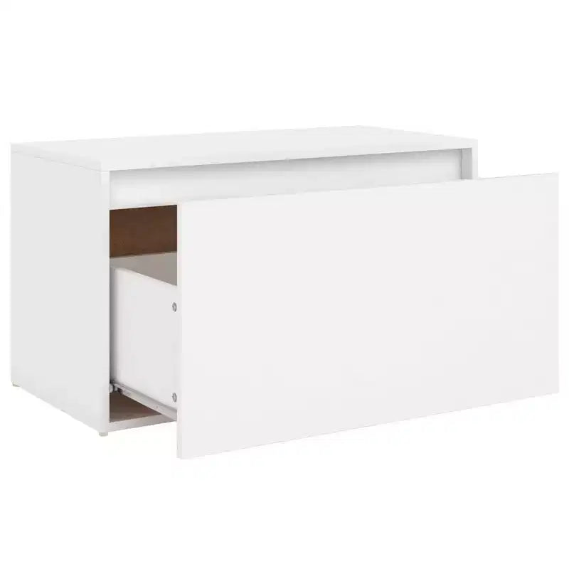 vidaXL Panca Bianca Legno Multistrato 80x40x45 cm Panca Rettangolare