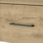 HomeRoots 10 comodini galleggianti in simil-legno beige con un cassetto