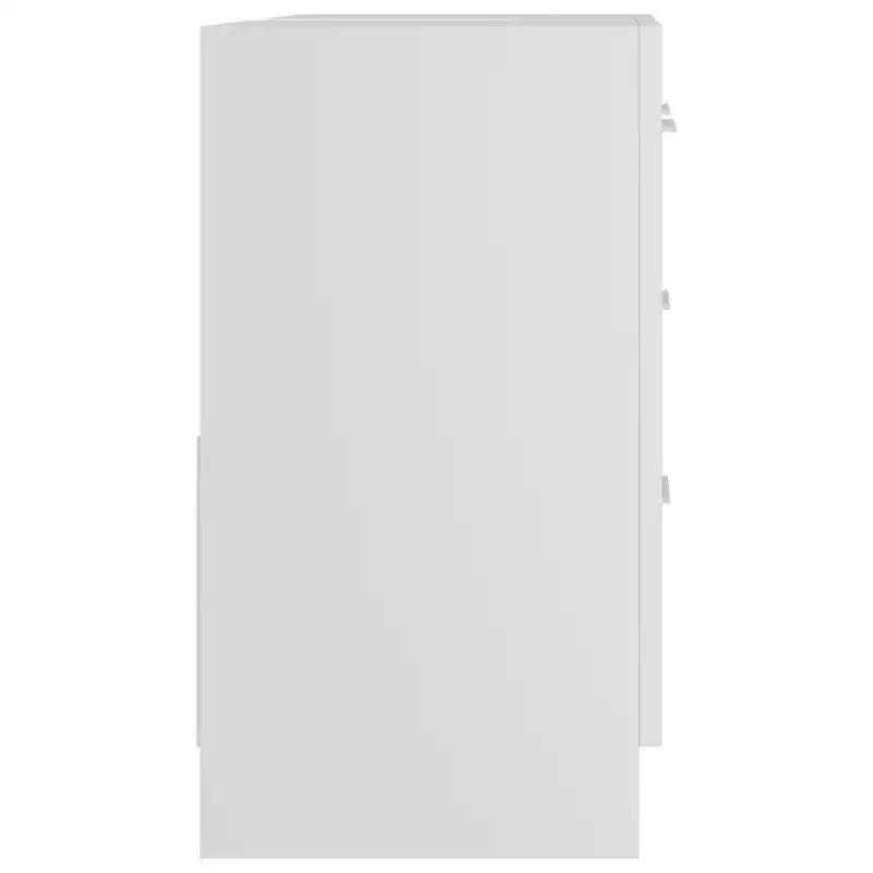 vidaXL Mobiletto sottolavabo bianco in legno multistrato mobiletto sottolavabo medio per bagno