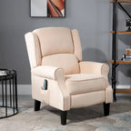Poltrona massaggiante reclinabile con calore lombare e telecomando | Blu / Bianco crema / Nero / Beige / Marrone | Singola