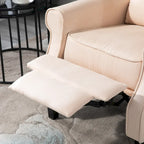 Poltrona massaggiante reclinabile con calore lombare e telecomando | Blu / Bianco crema / Nero / Beige / Marrone | Singola