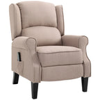Poltrona massaggiante reclinabile con calore lombare e telecomando | Blu / Bianco crema / Nero / Beige / Marrone | Singola