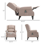 Poltrona massaggiante reclinabile con calore lombare e telecomando | Blu / Bianco crema / Nero / Beige / Marrone | Singola