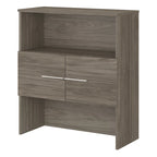 Libreria con armadietto a giorno da 91 cm – Finitura espresso / cenere / rovere / noce, utente singolo