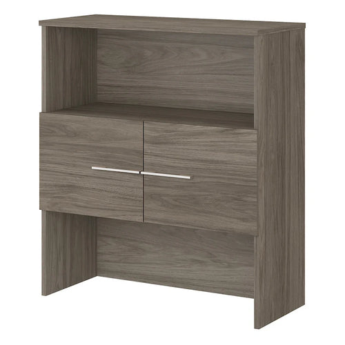 Libreria con armadietto a giorno da 91 cm – Finitura espresso / cenere / rovere / noce, utente singolo