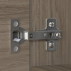 Libreria con armadietto a giorno da 91 cm – Finitura espresso / cenere / rovere / noce, utente singolo