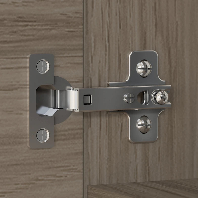 Libreria con armadietto a giorno da 91 cm – Finitura espresso / cenere / rovere / noce, utente singolo