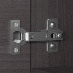 Libreria con armadietto a giorno da 91 cm – Finitura espresso / cenere / rovere / noce, utente singolo