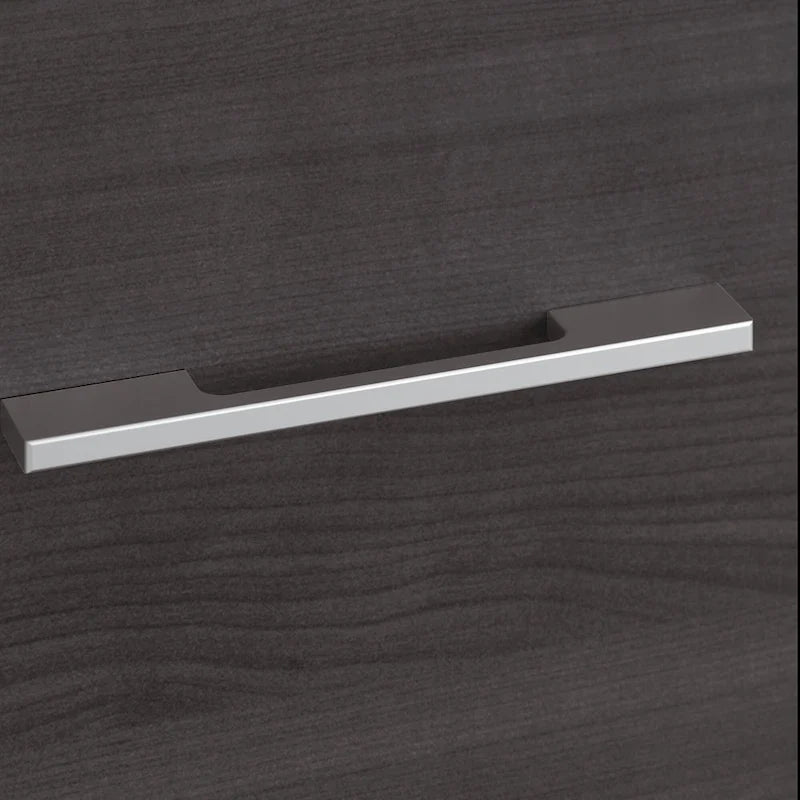 Libreria con armadietto a giorno da 91 cm – Finitura espresso / cenere / rovere / noce, utente singolo