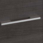 Libreria con armadietto a giorno da 91 cm – Finitura espresso / cenere / rovere / noce, utente singolo