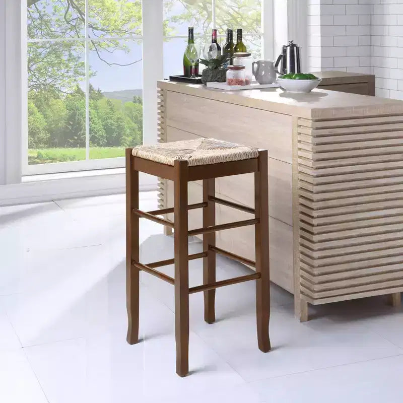 Seduta in Paglia Legno massello Cappuccino - Boraam
