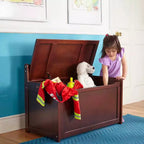 Cassa dei giocattoli in legno Melissa & Doug (Espresso): Baule contenitore con finitura trasparente, sostiene 68 kg