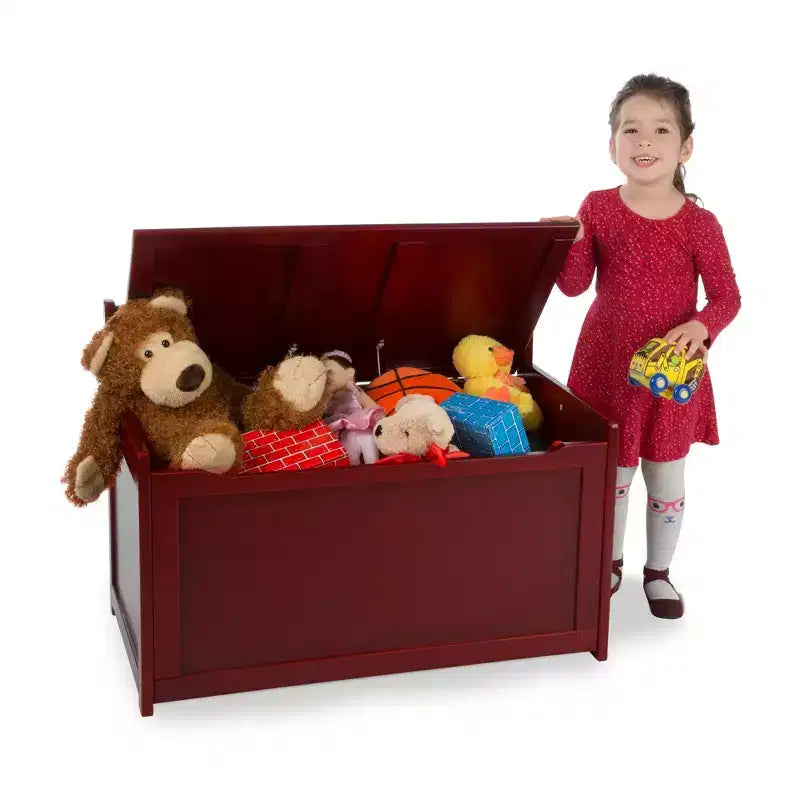 Cassa dei giocattoli in legno Melissa & Doug (Espresso): Baule contenitore con finitura trasparente, sostiene 68 kg