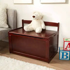 Cassa dei giocattoli in legno Melissa & Doug (Espresso): Baule contenitore con finitura trasparente, sostiene 68 kg