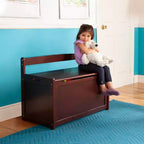 Cassa dei giocattoli in legno Melissa & Doug (Espresso): Baule contenitore con finitura trasparente, sostiene 68 kg