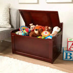 Cassa dei giocattoli in legno Melissa & Doug (Espresso): Baule contenitore con finitura trasparente, sostiene 68 kg