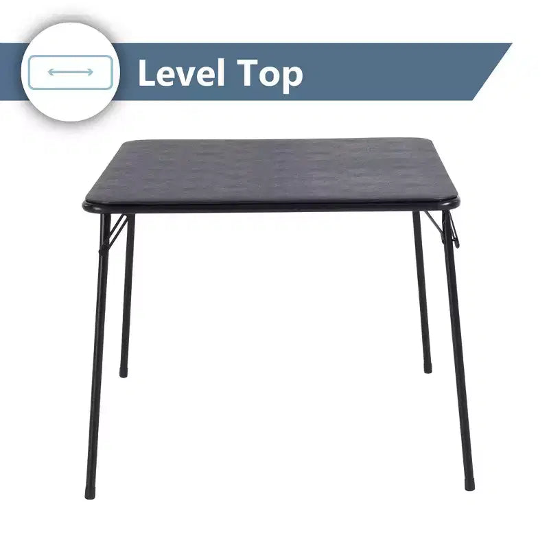 Peakform 34"x 34" Tavolo da Gioco Pieghevole Nero