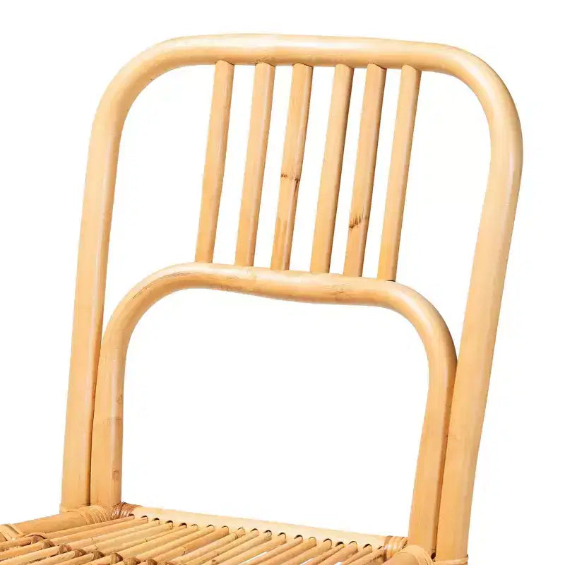 Sgabello da bancone Ivora Rattan Natural/Brown - bali & pari: Stile Bohemien, Seduta Fissa 62.23 cm, Nessun Montaggio Richiesto