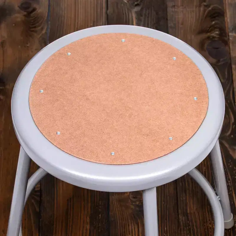 Confezione da 2 Sgabelli in Acciaio Robusto Regolabili da 32"-39" Grigi - Hampden Furnishings