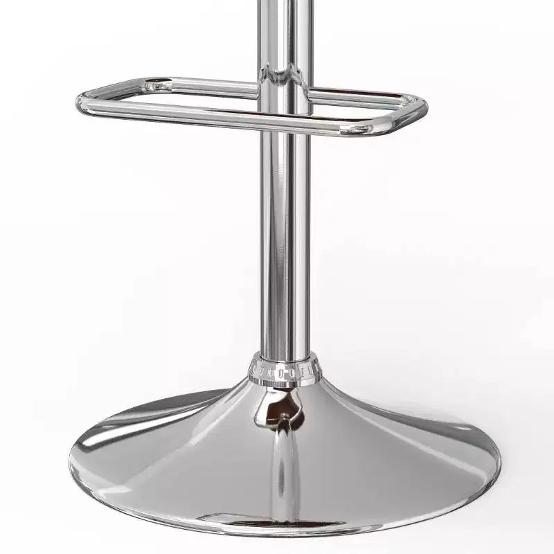 Light Grey Adjustable Swivel Barstool, Mid-Century Modern