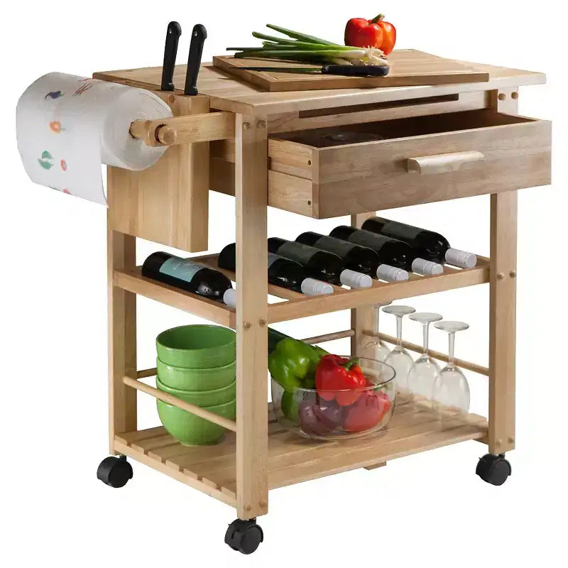 Finland Carrello da Cucina Legno/Naturale - Winsome