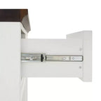 Clifton Kitchen Island Bianco/Marrone Decapato - Crosley: Ripiani Regolabili, Carrello Contenitore, Design Rustico