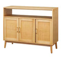 Buylateral Ervine Sideboard: Credenza Buffet Console, Adjustable Shelves