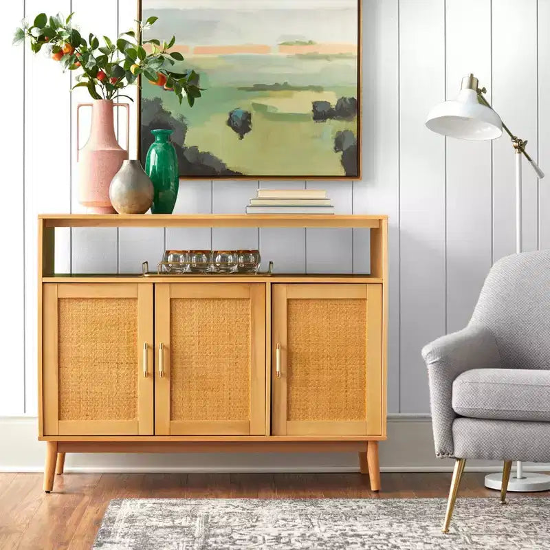 Buylateral Ervine Sideboard: Credenza Buffet Consolle, Scaffali Regolabili