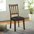 Tavolo da pranzo rotondo imbottito Hedgecrow 5 pz, marrone scuro - HOMES: Inside + Out
