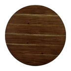 Tavolo da pranzo rotondo imbottito Hedgecrow 5 pz, marrone scuro - HOMES: Inside + Out