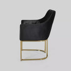 Poltrona di design McDonough Modern Tufted Glam Nera - Christopher Knight Home