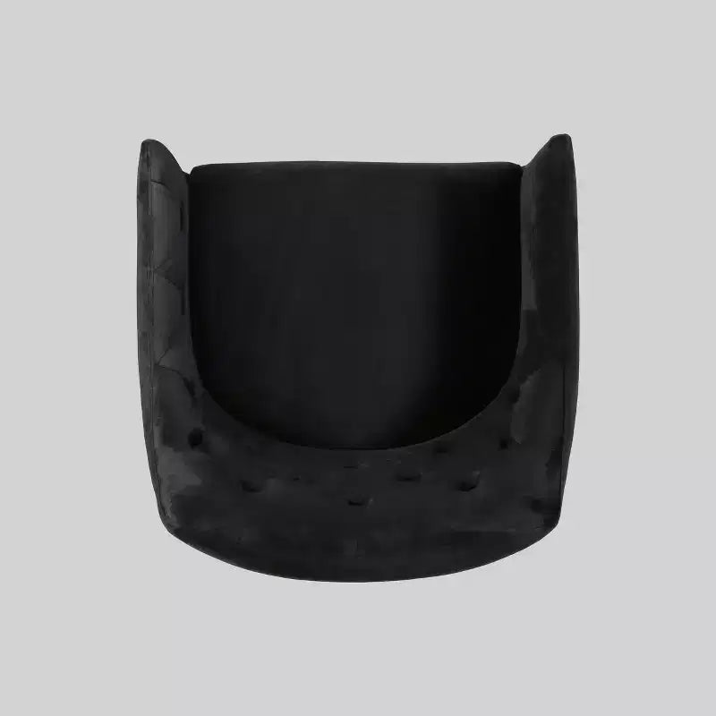 Poltrona di design McDonough Modern Tufted Glam Nera - Christopher Knight Home