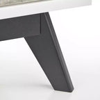 Buylateral Crislana Mid-Century Modern 6 Drawer Dresser Gray/White