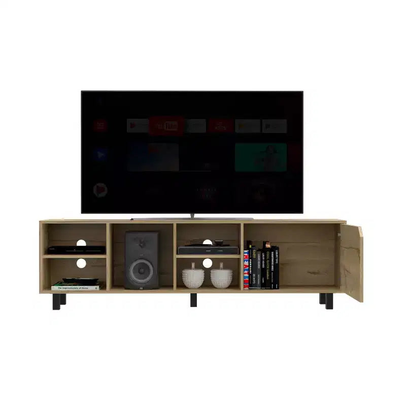 Mobile TV Stand with Open Shelves, for TVs up to 177.8 cm
