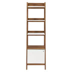 Libreria espositiva Bixby da 71" Noce/Bianco - Modway