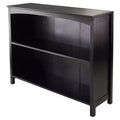 30" x 37.01" Terrace 3 Tier Bookshelf Espresso Brown - Winsome: MDF Composite, Metal Hardware