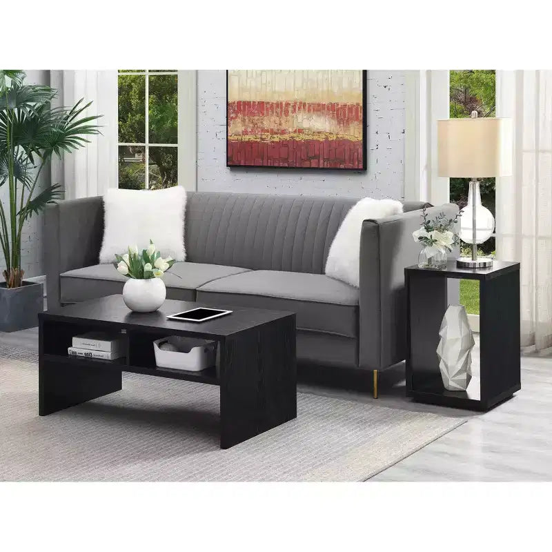 Tavolino da caffè Northfield Admiral Deluxe con ripiani nero - Breighton Home