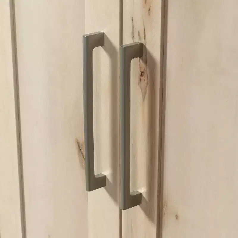 Sauder Homeplus Armadio multiuso 2 ante, finitura acero Pacifico: Armadio multiuso laminato, 5 ripiani, organizer da ufficio