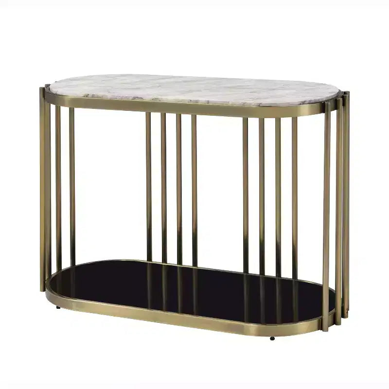 Set 3 Pezzi Salotto Solstice Glam Ottone Antico - HOMES: Inside + Out