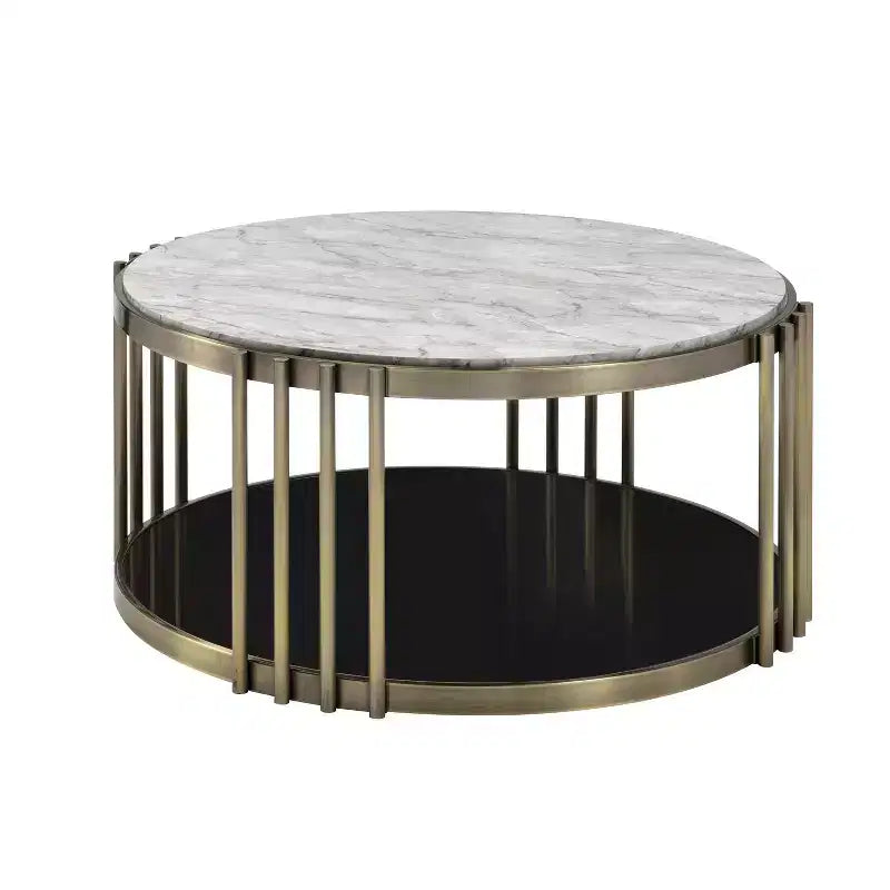 Set 3 Pezzi Salotto Solstice Glam Ottone Antico - HOMES: Inside + Out